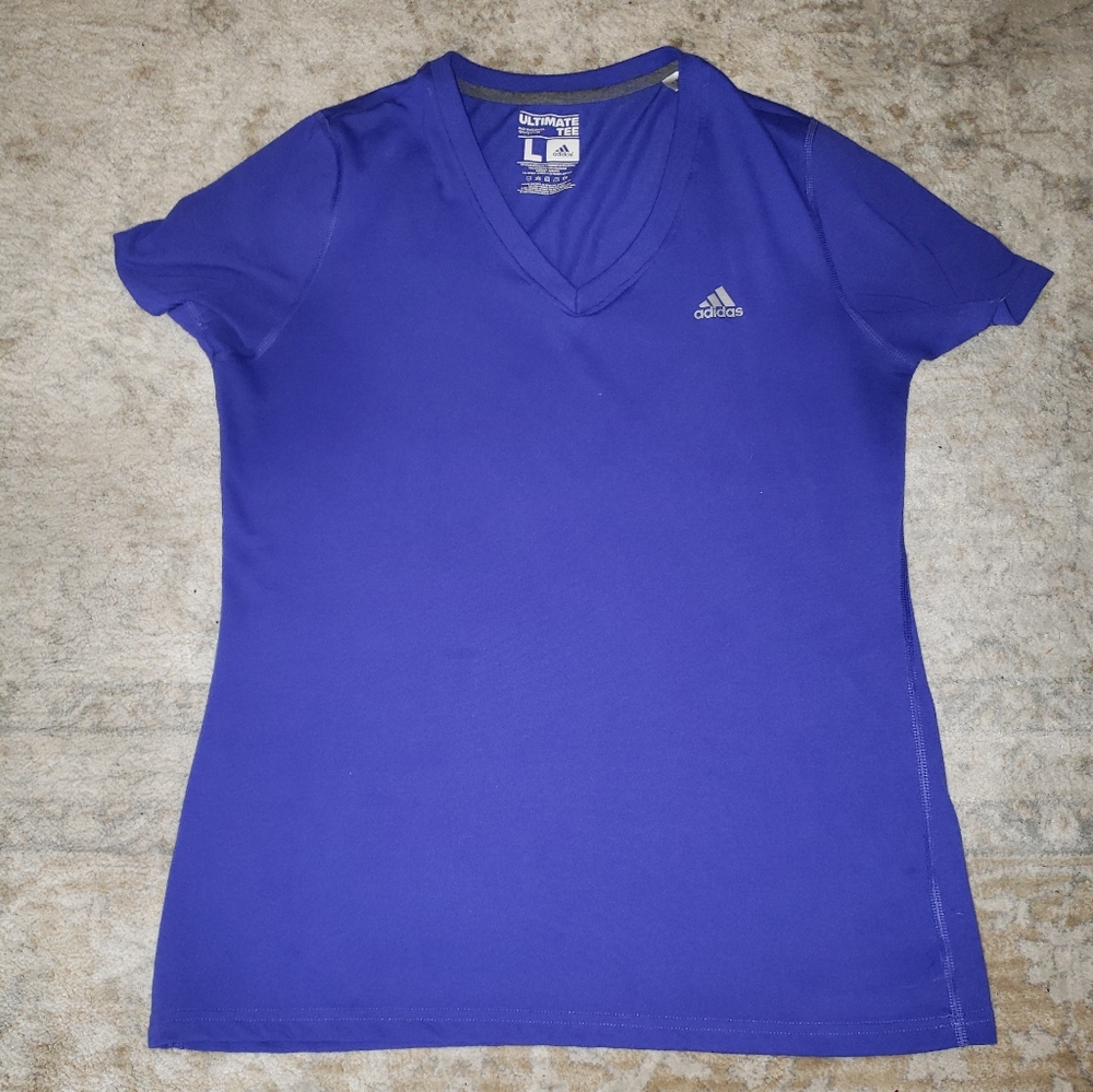 Adidas v neck tee